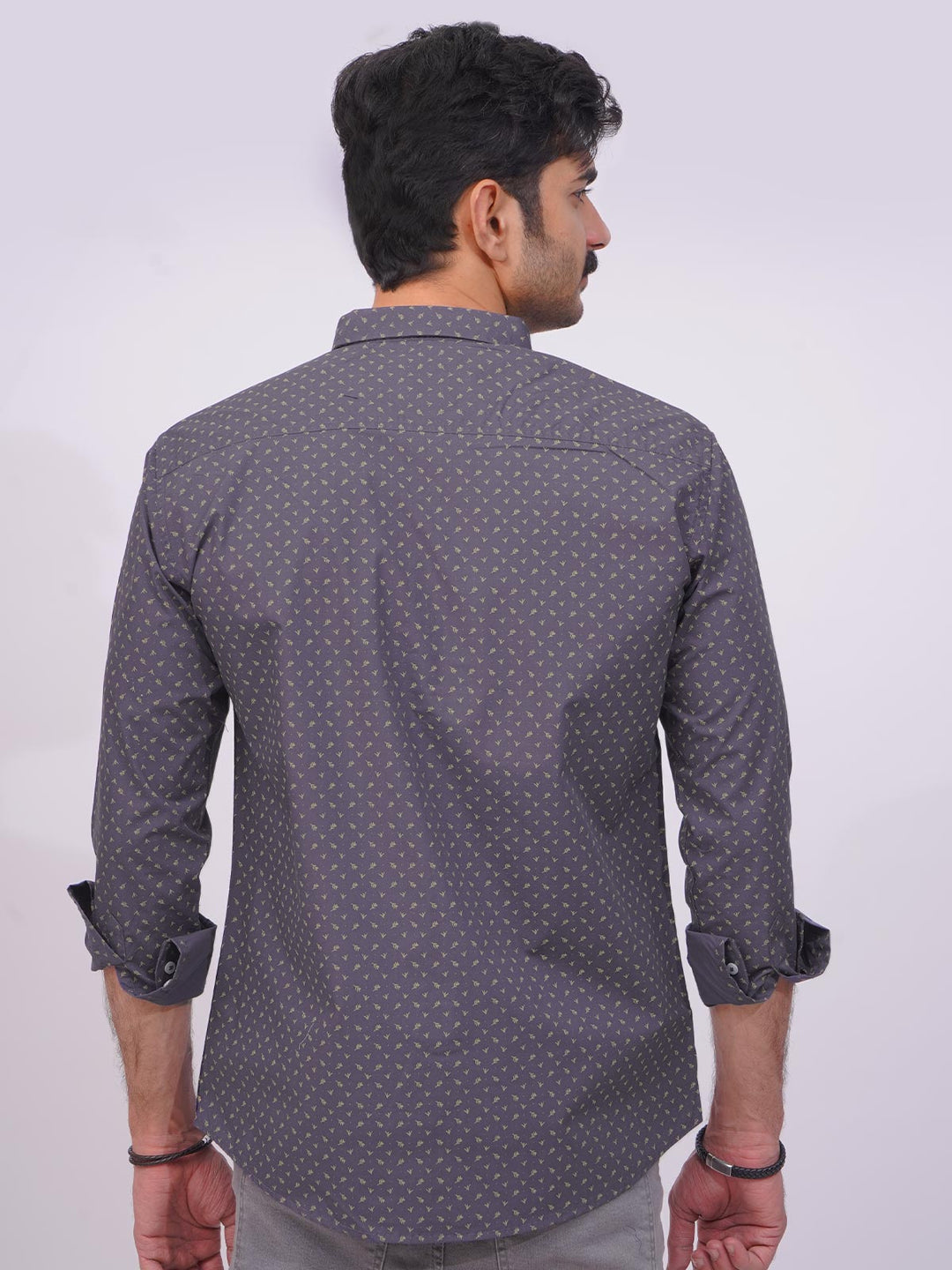 Purple Designer Printed Casual Shirt  (CSP-254)