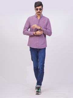 Purple Designer Printed Casual Shirt  (CSP-255)
