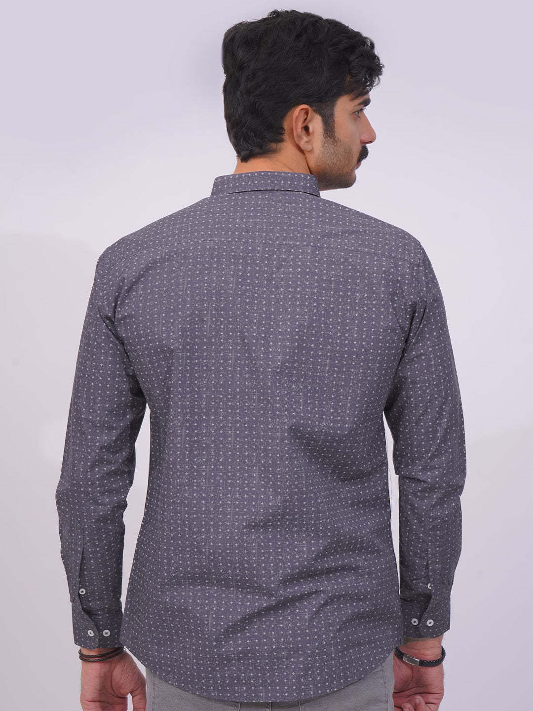 Purple Designer Printed Casual Shirt  (CSP-259)