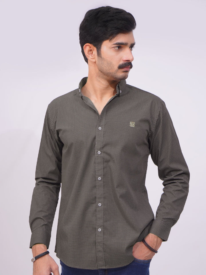 Brown Designer Printed Casual Shirt  (CSP-264)