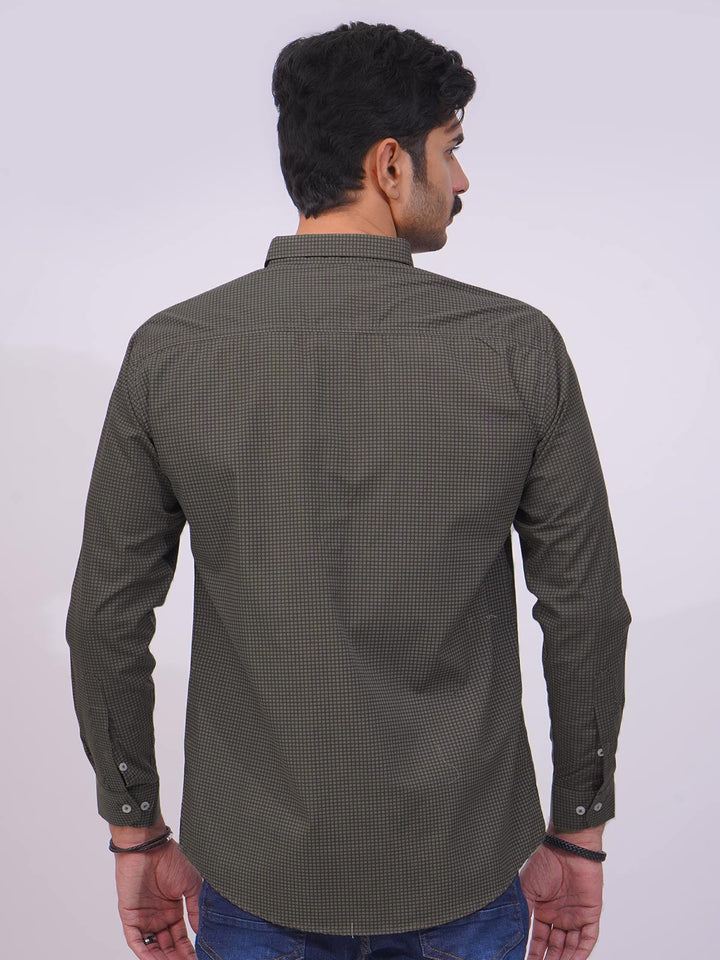 Brown Designer Printed Casual Shirt  (CSP-264)