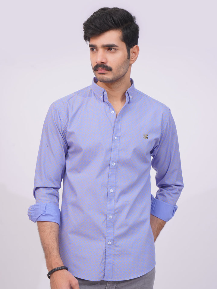 Light Purple Designer Printed Casual Shirt  (CSP-269)