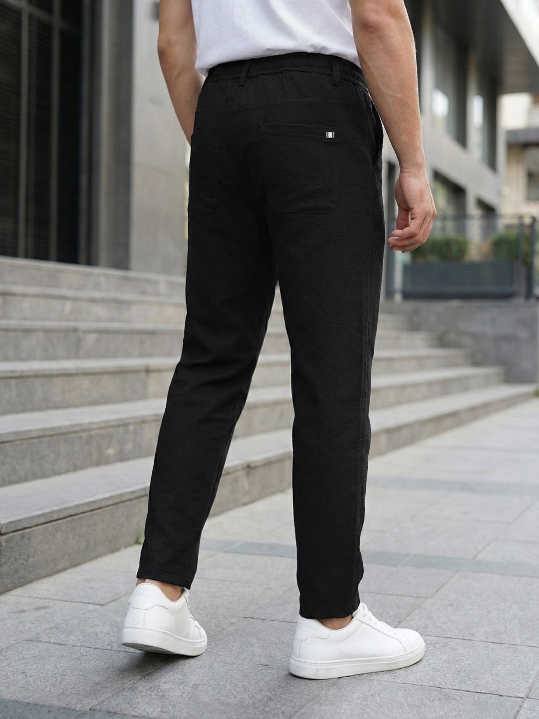 Black Cotton Stretch Trouser (CST-026)