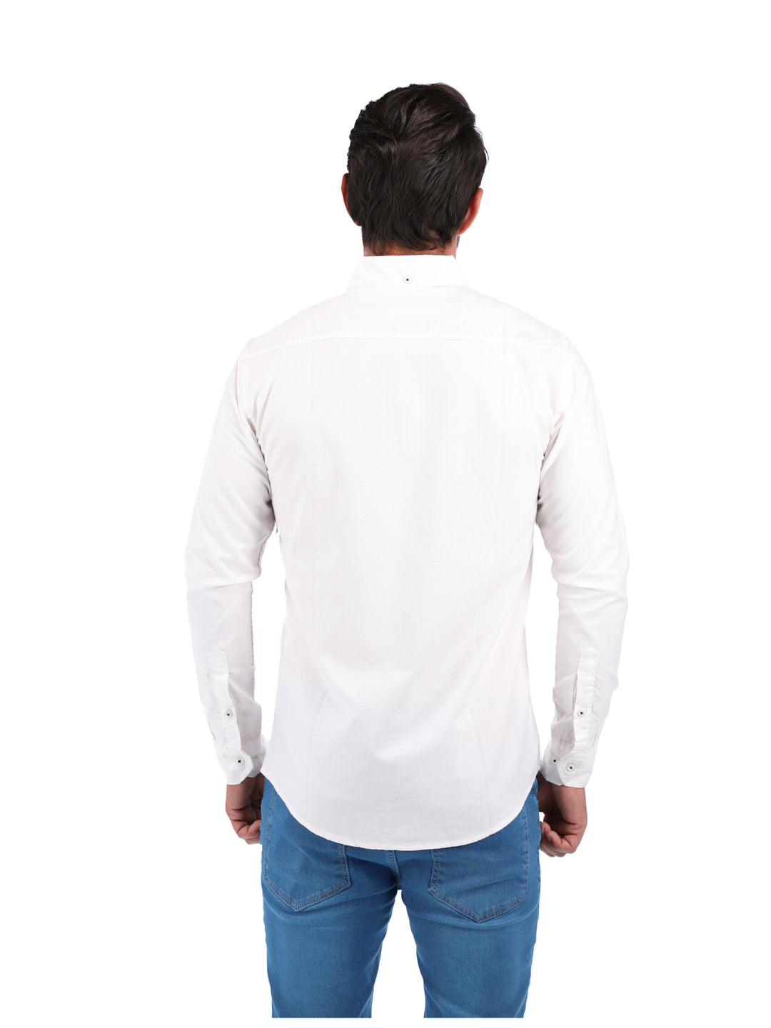 White Button Down Casual Shirt (CSW-158)