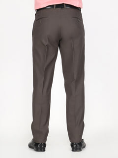 Dark Brown Wrinkle Free Trouser (CTR-98)