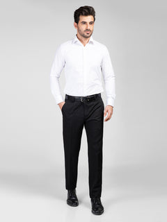 Black Self Wrinkle-Free Executive Formal Dress Pant (CTR-108)