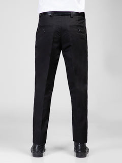 Black Self Wrinkle-Free Executive Formal Dress Pant (CTR-108)