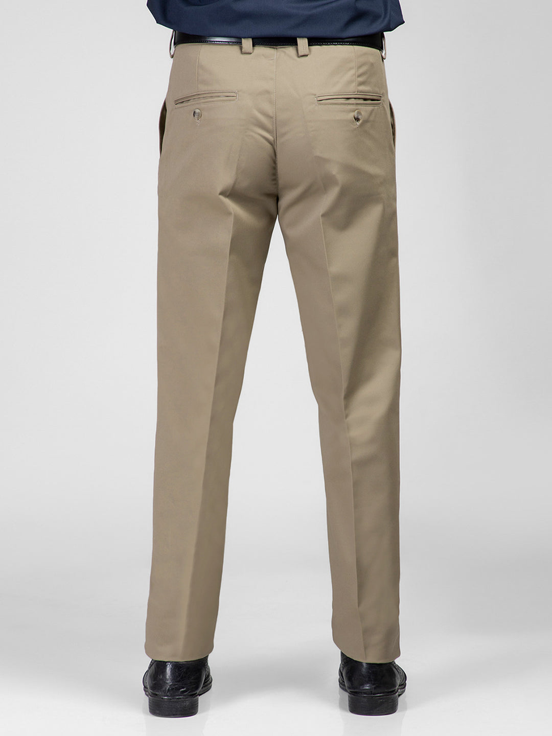 Khaki Self Wrinkle-Free Executive Formal Dress Pant (CTR-110)