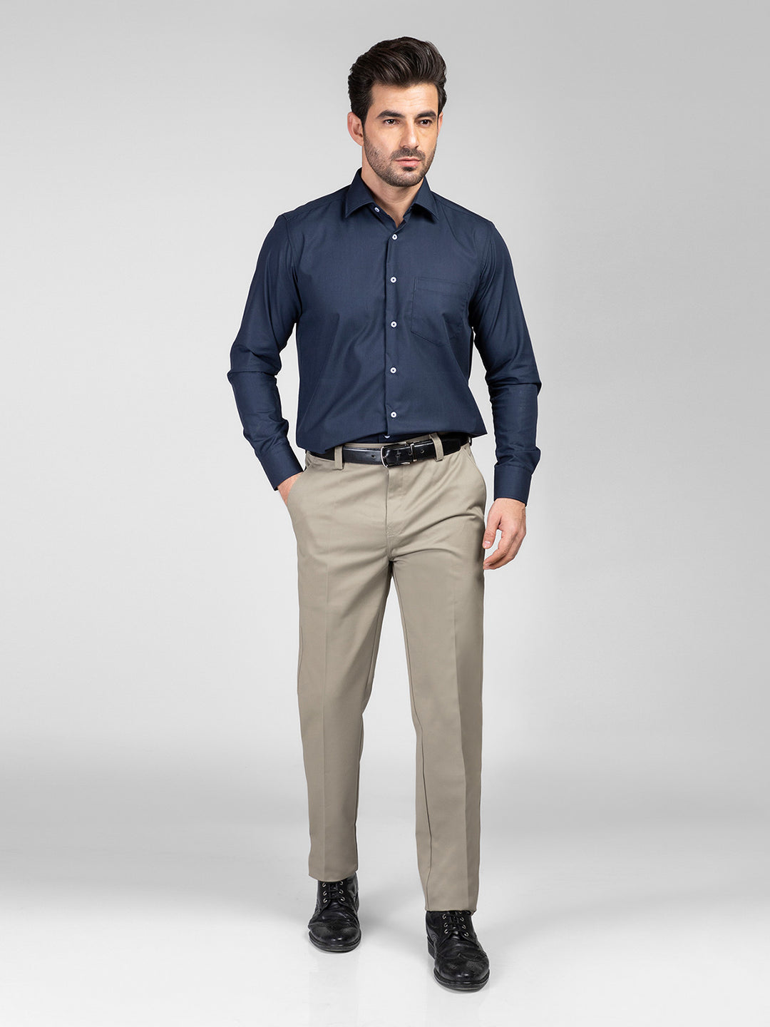 Fawn Self Wrinkle-Free Executive Formal Dress Pant (CTR-111)