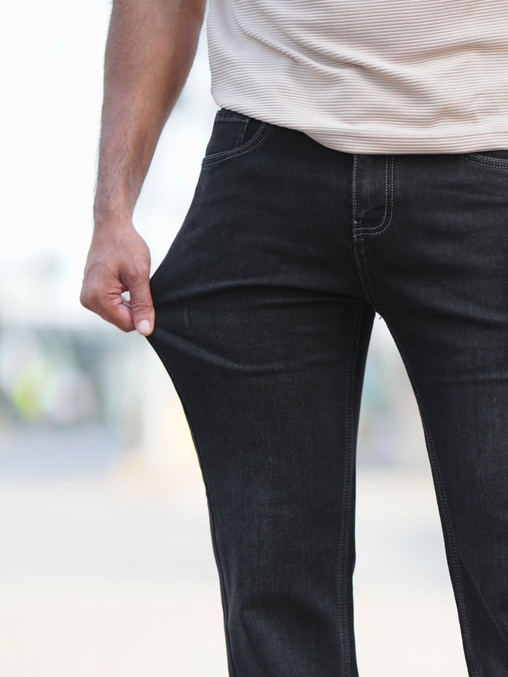 Black Straight Fit Imported Jeans 48