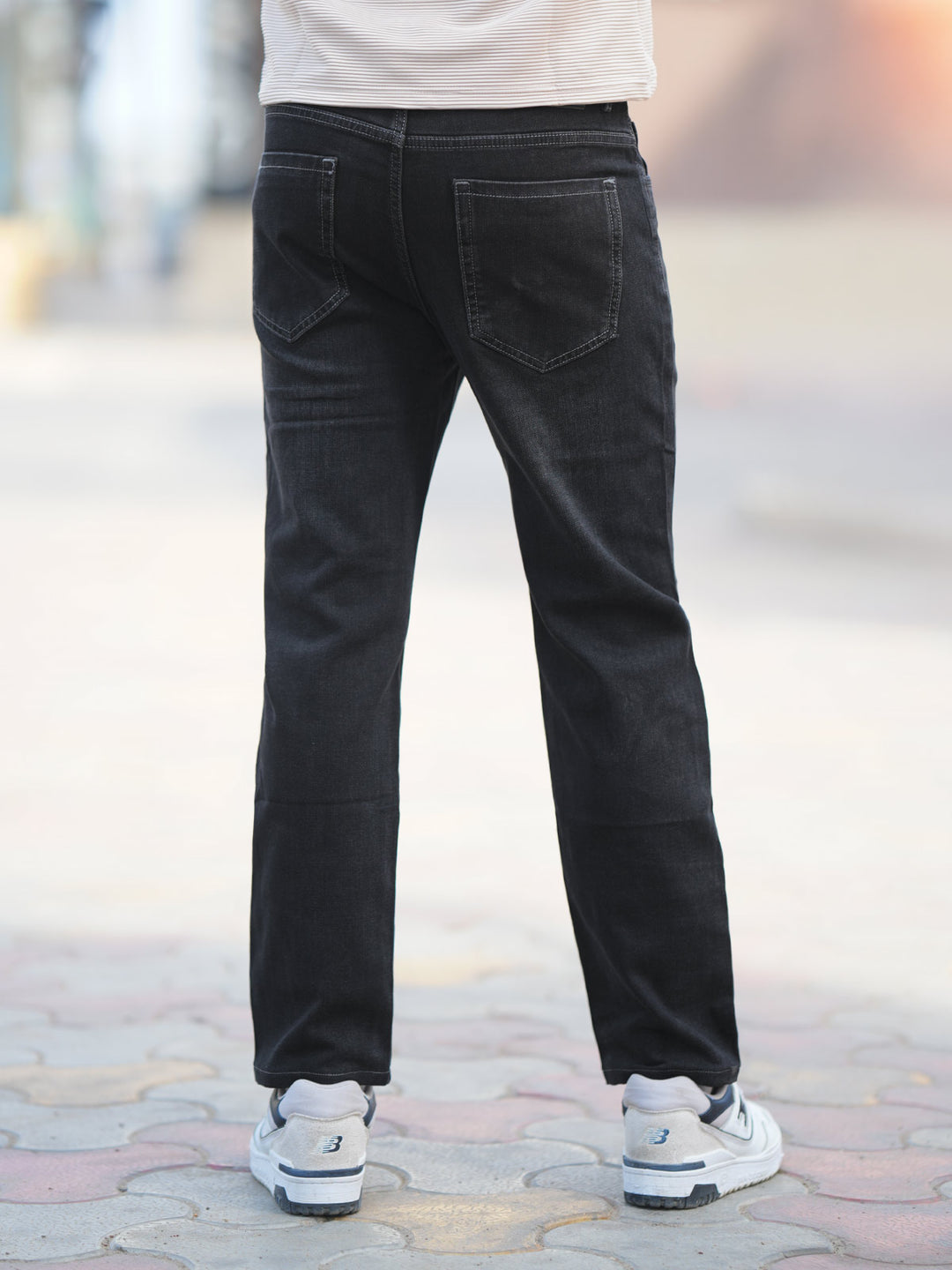 Black Straight Fit Imported Jeans 48