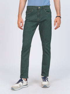 Dark Green Stretchable Denim Jeans 39