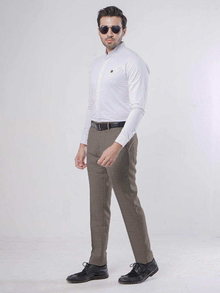 Light Brown Self Executive Formal Dress Trouser (FDT-119)