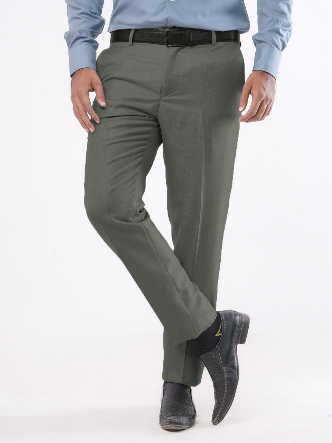 Green Plain Executive Formal Dress Trouser (FDT-101)