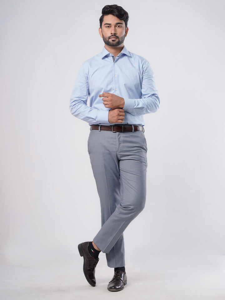 Light Grey Self Executive Formal Dress Trouser (FDT-104)