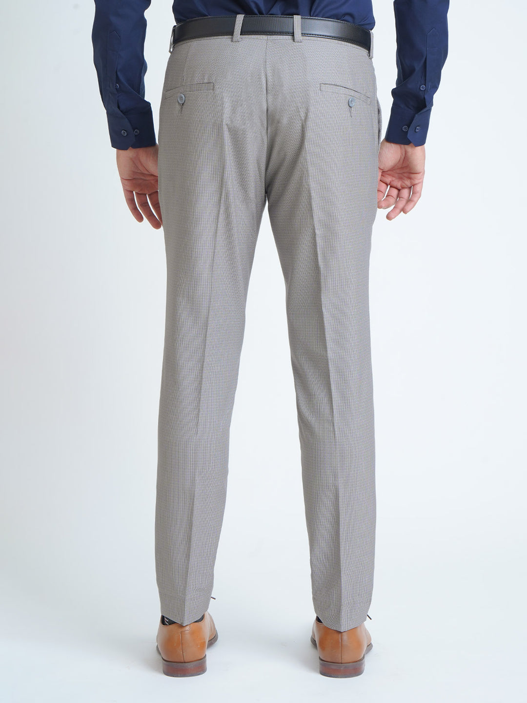 Grey Self Executive Formal Dress Trouser (FDT-113)