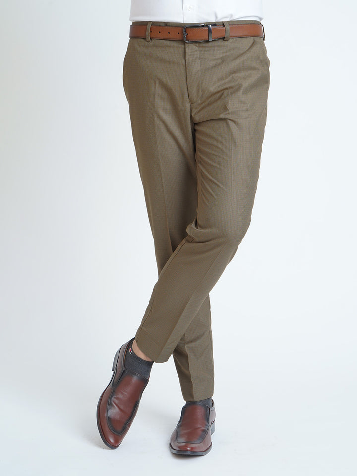 Light Brown Self Executive Formal Dress Trouser (FDT-114)