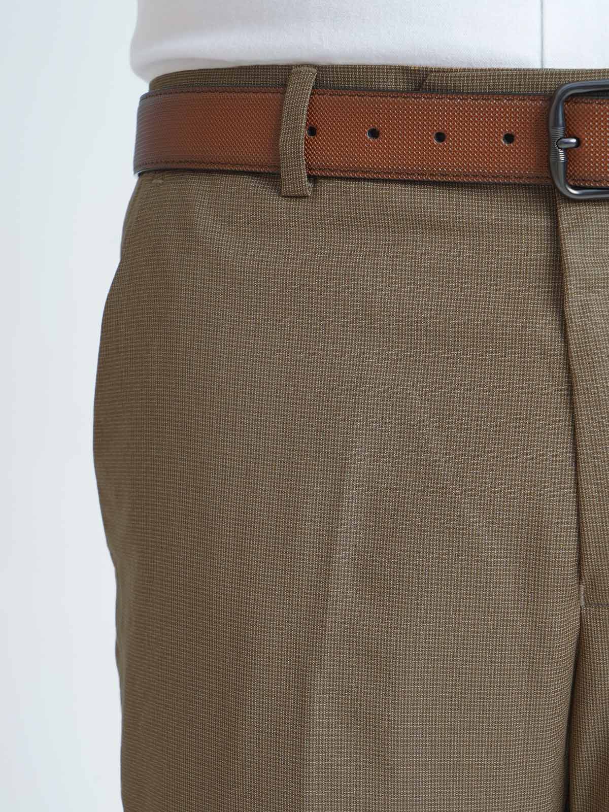 Light Brown Self Executive Formal Dress Trouser (FDT-114)