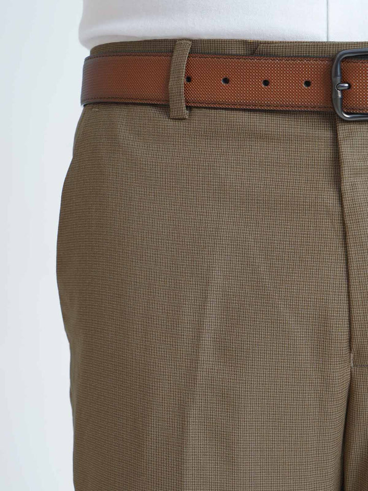 Light Brown Self Executive Formal Dress Trouser (FDT-114)