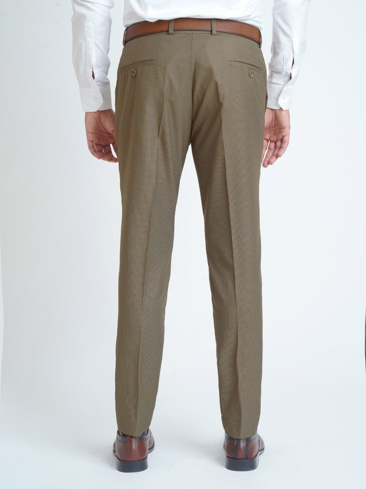 Light Brown Self Executive Formal Dress Trouser (FDT-114)