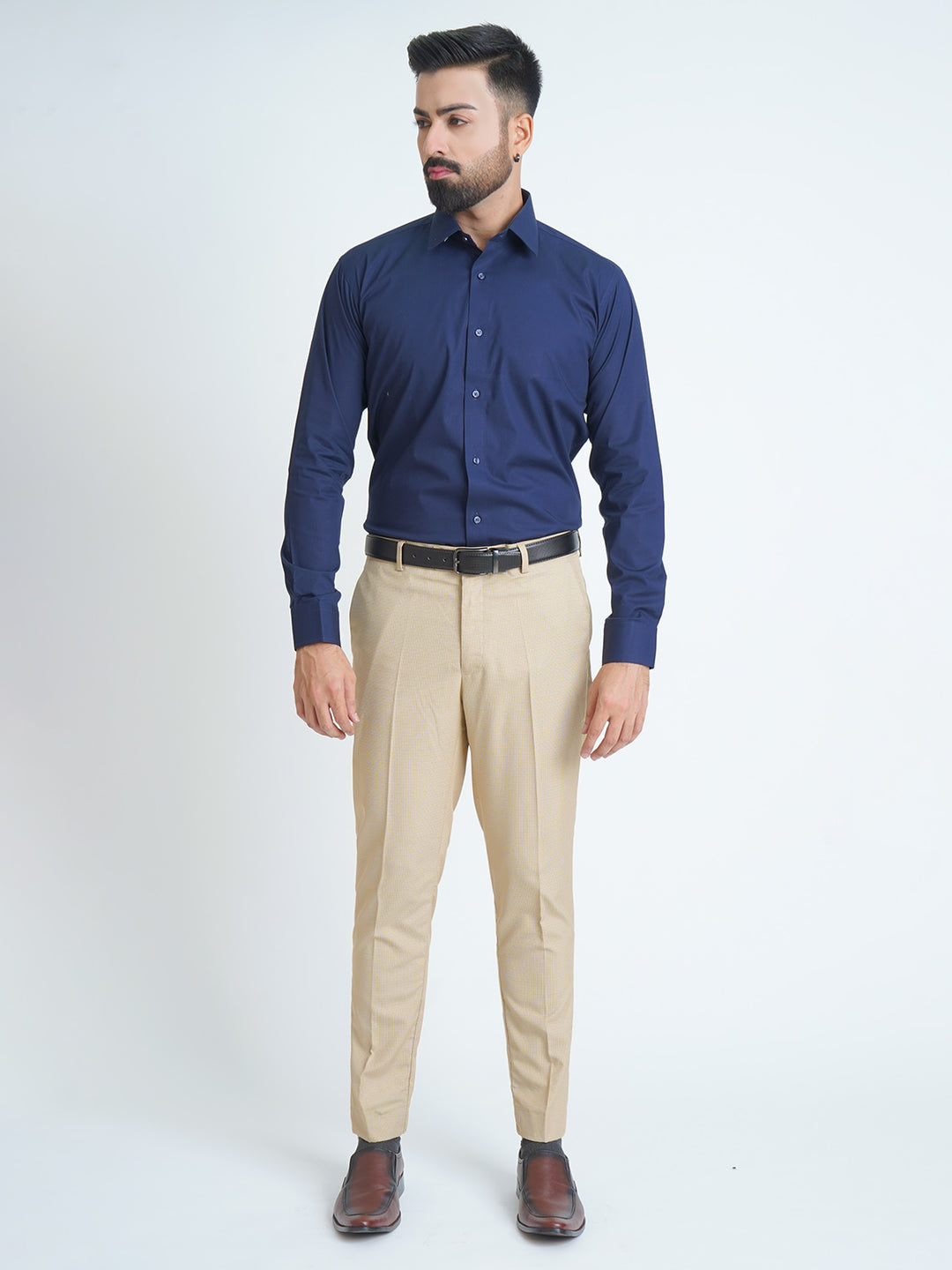 Khaki Self Executive Formal Dress Trouser (FDT-116)