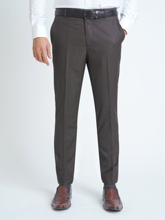 Dark Brown Self Executive Formal Dress Trouser (FDT-117)