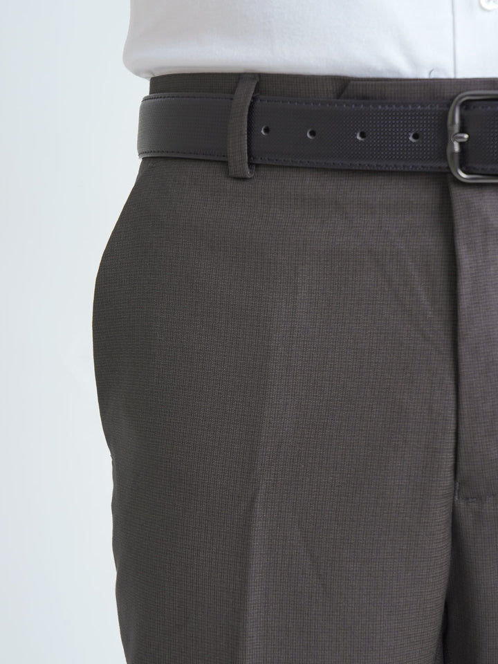 Dark Brown Self Executive Formal Dress Trouser (FDT-117)