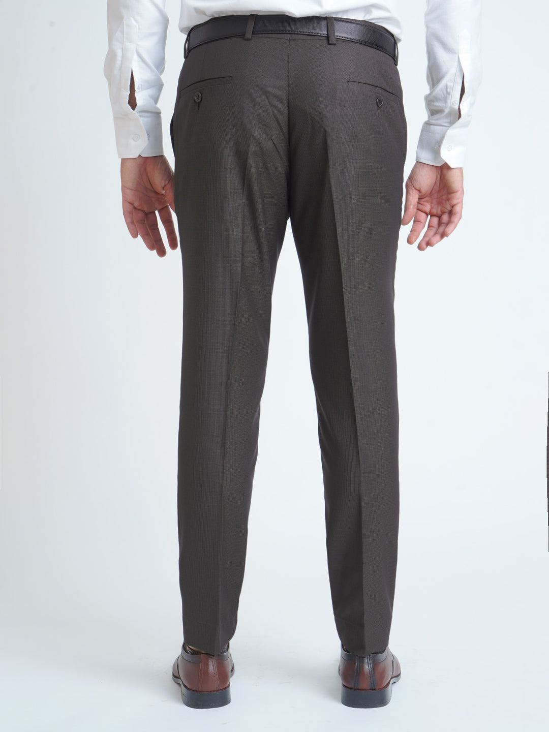 Dark Brown Self Executive Formal Dress Trouser (FDT-117)