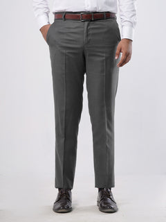 Dark Grey Self Executive Formal Dress Trouser (FDT-126)