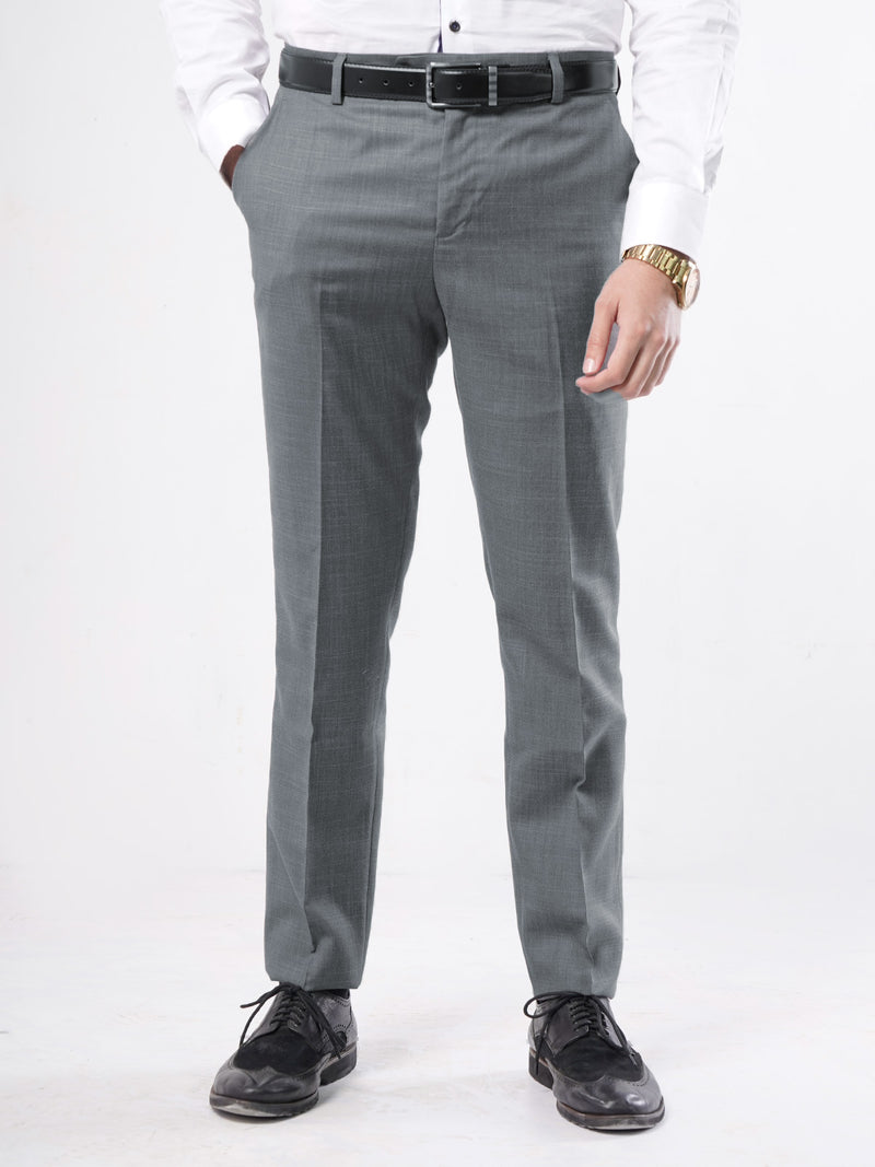 Grey Self Executive Formal Dress Trouser (FDT-127)