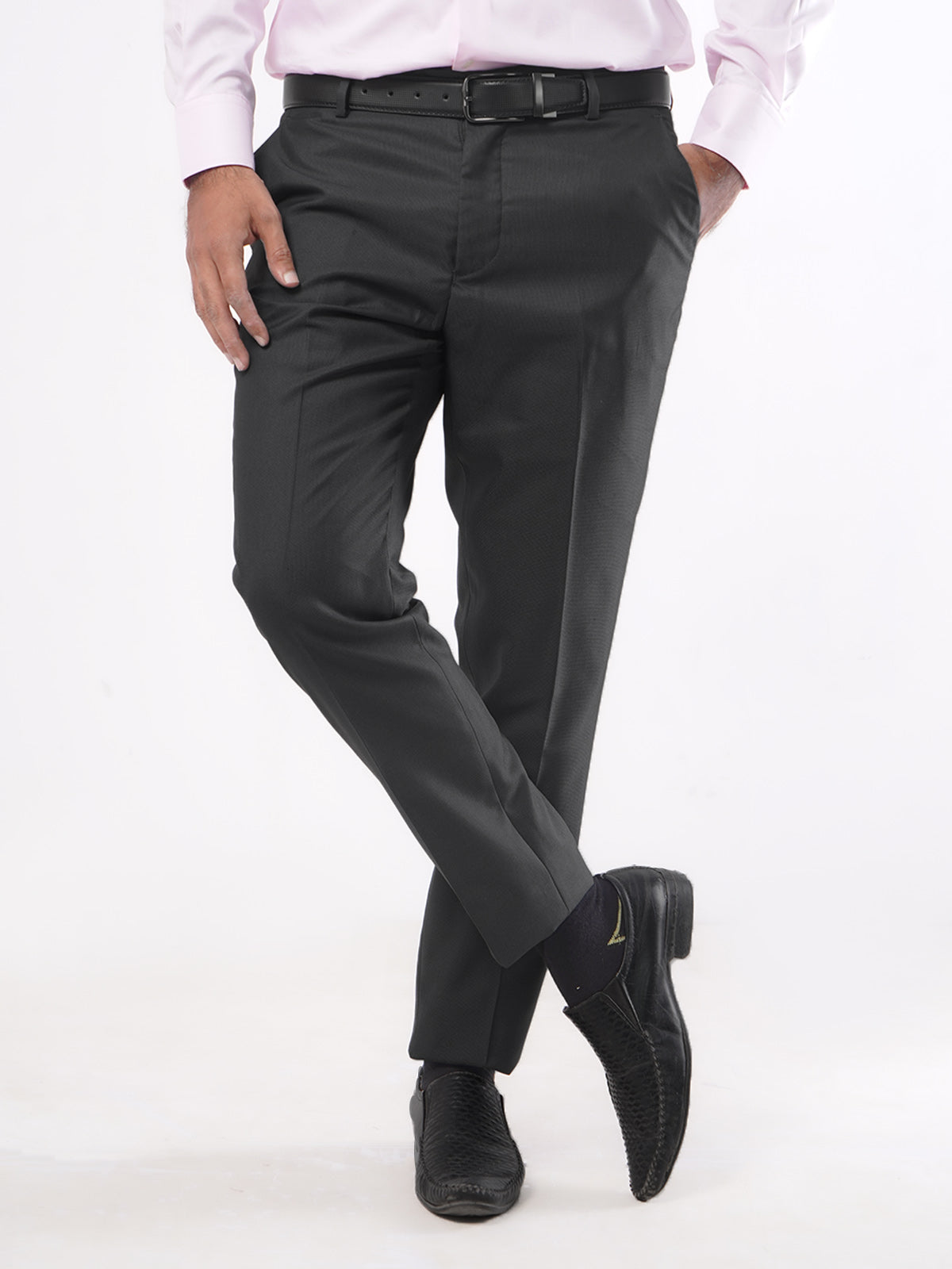 Black Plain Executive Formal Dress Trouser (FDT-129)