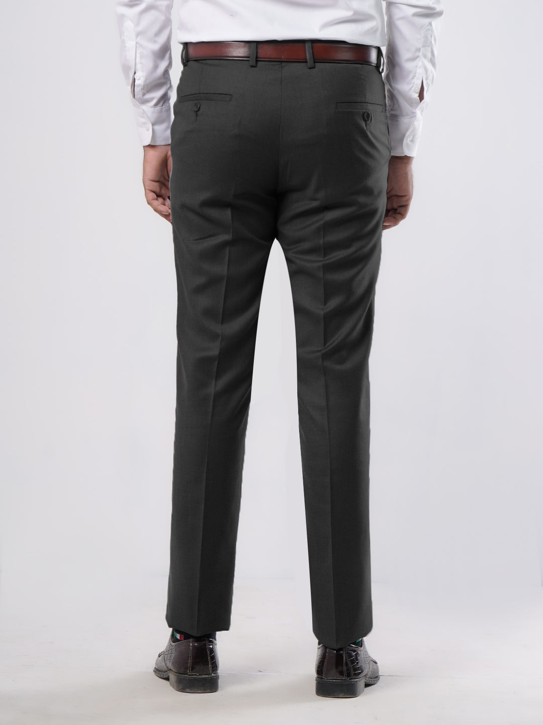 Black Plain Executive Formal Regular Fit Dress Trouser (FDT-133)