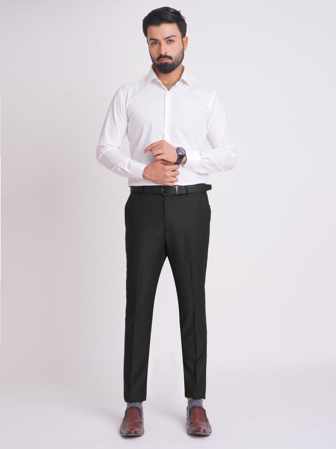 Black Plain Executive Formal Dress Trouser (FDT-141)