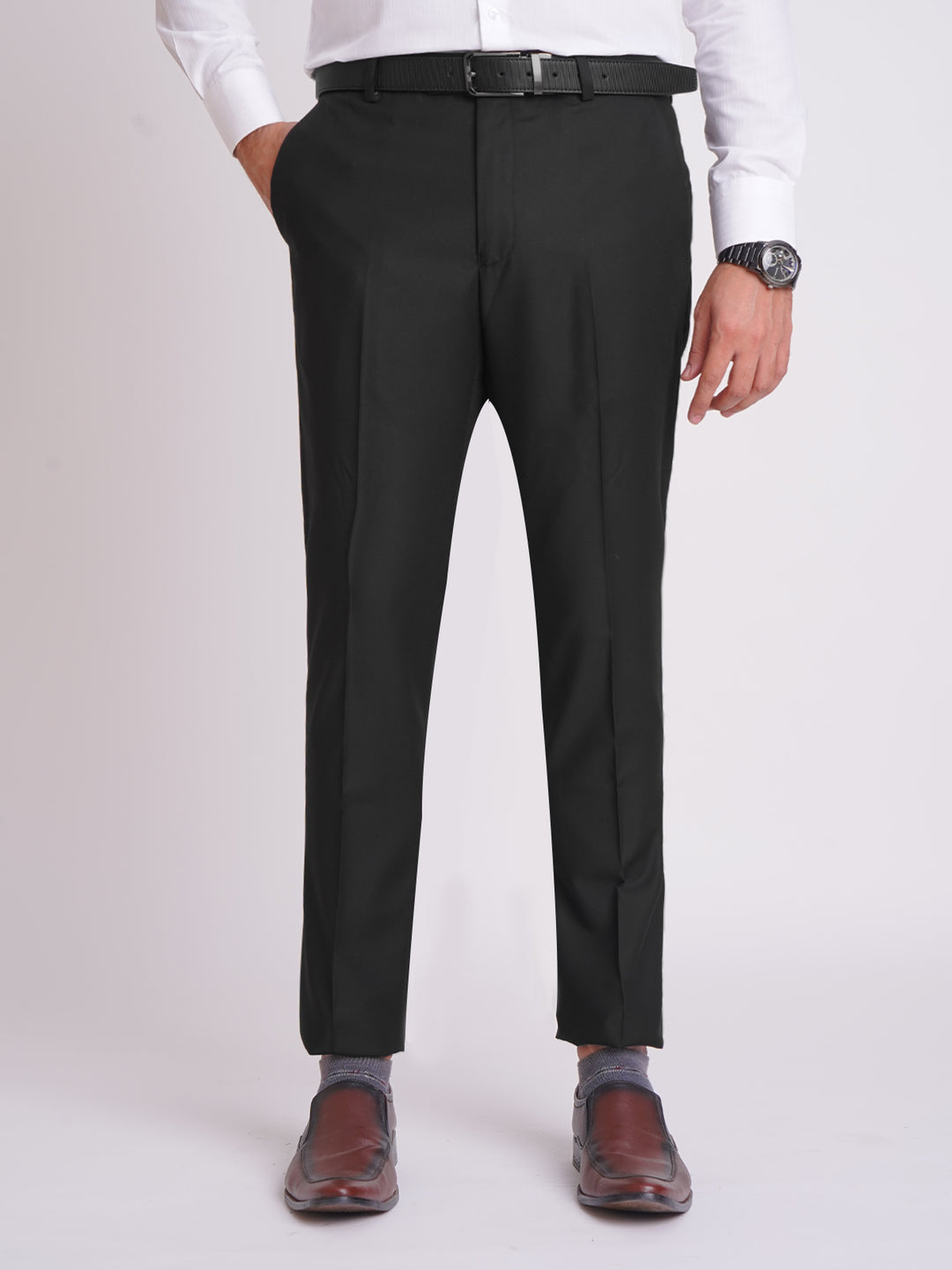 Black Plain Executive Formal Dress Trouser (FDT-141)