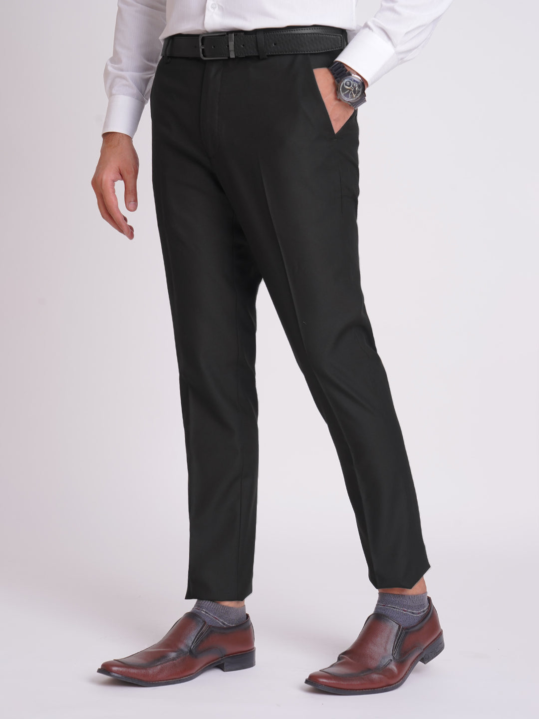 Black Plain Executive Formal Dress Trouser (FDT-141)