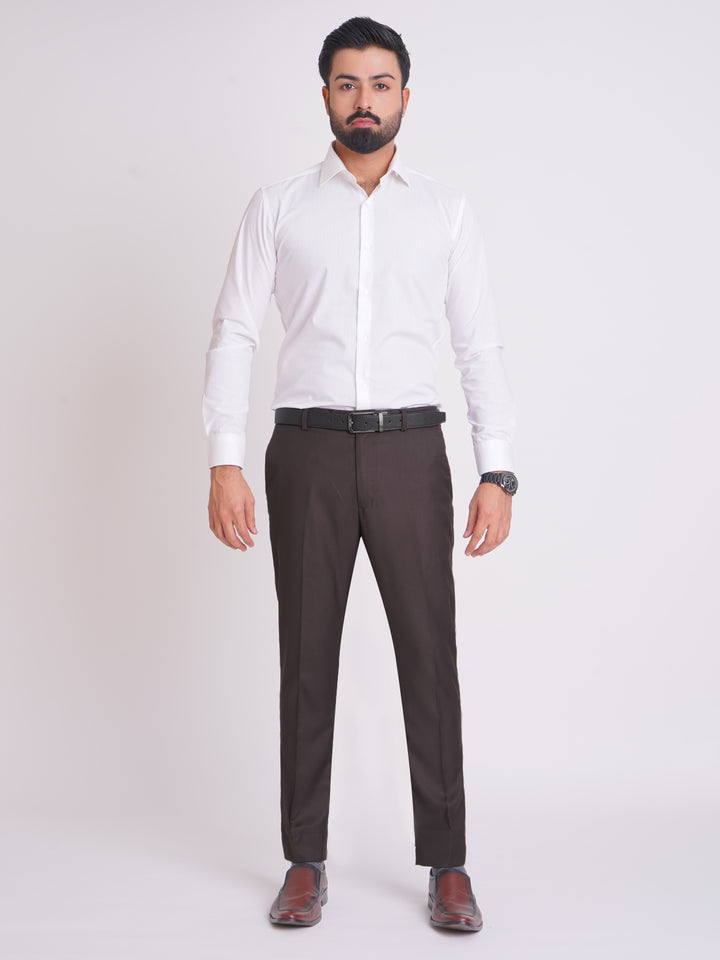 Dark Brown Plain Executive Formal Dress Trouser (FDT-142)