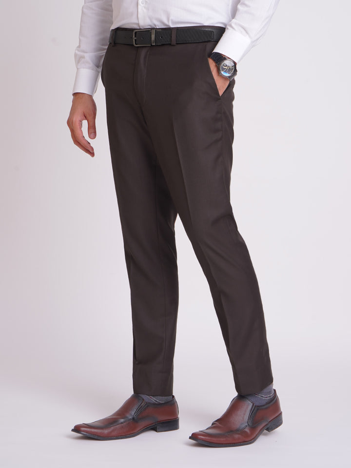 Dark Brown Plain Executive Formal Dress Trouser (FDT-142)