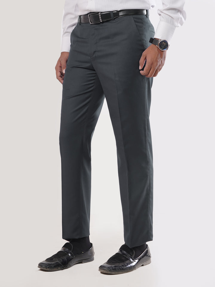 Dark Grey Plain Executive Formal Dress Pant  (FDT-158)