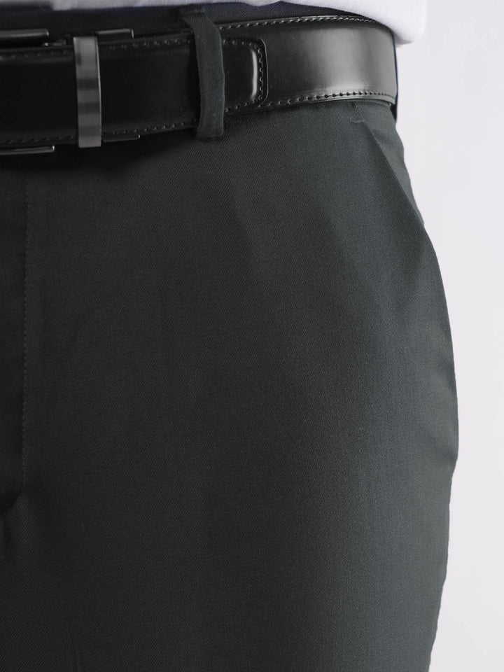 Dark Grey Plain Executive Formal Dress Pant  (FDT-158)