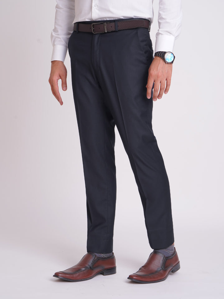 Dark Navy Self Executive Formal Dress Pant  (FDT-161)