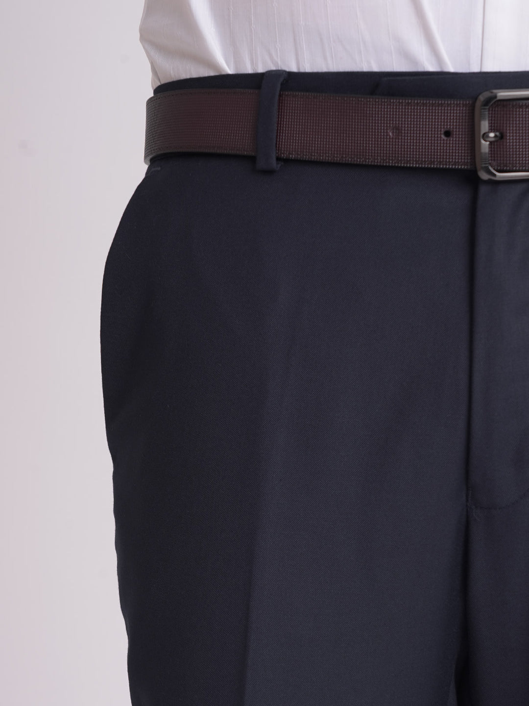 Dark Navy Self Executive Formal Dress Pant  (FDT-161)