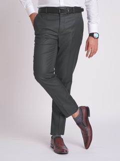 Dark Grey Plain Executive Formal Dress Pant  (FDT-163)