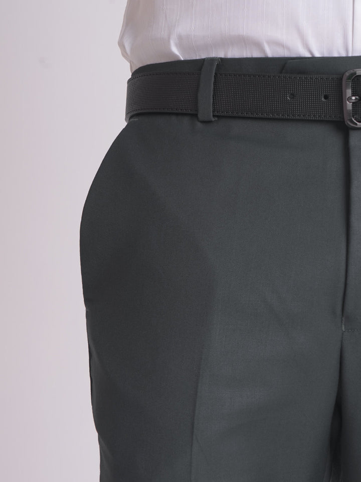 Dark Grey Plain Executive Formal Dress Pant  (FDT-163)