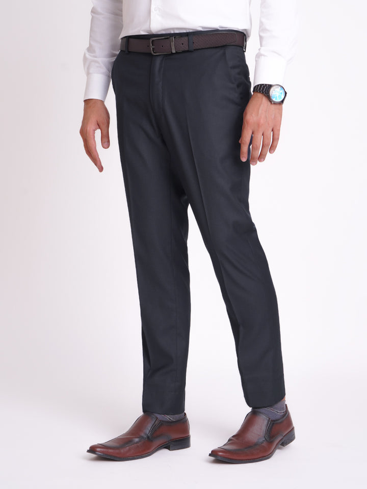 Navy Blue Plain Executive Formal Dress Pant  (FDT-169)