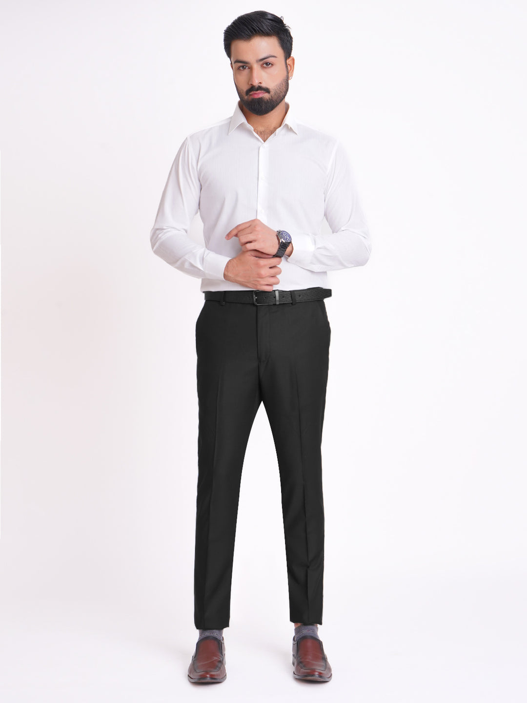 Black Self Executive Formal Dress Pant  (FDT-171)