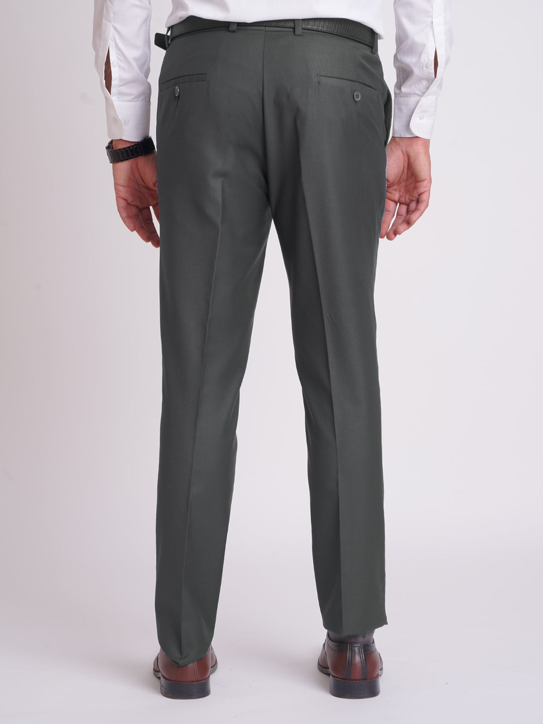 Dark Grey Plain Executive Formal Dress Pant  (FDT-172)