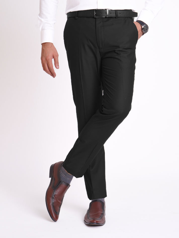 Black Plain Executive Formal Dress Pant (FDT-174)