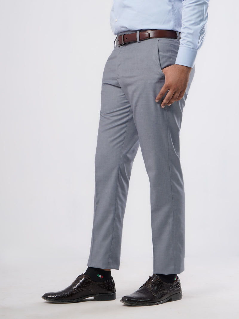 Grey Self Executive Formal Dress Pant (FDT-180)