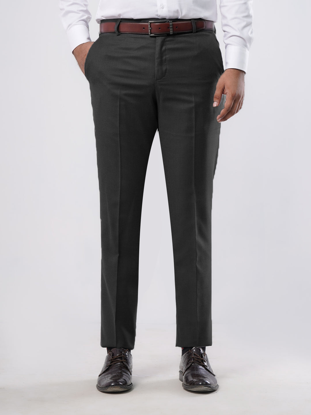 Black Plain Executive Formal Dress Pant (FDT-183)