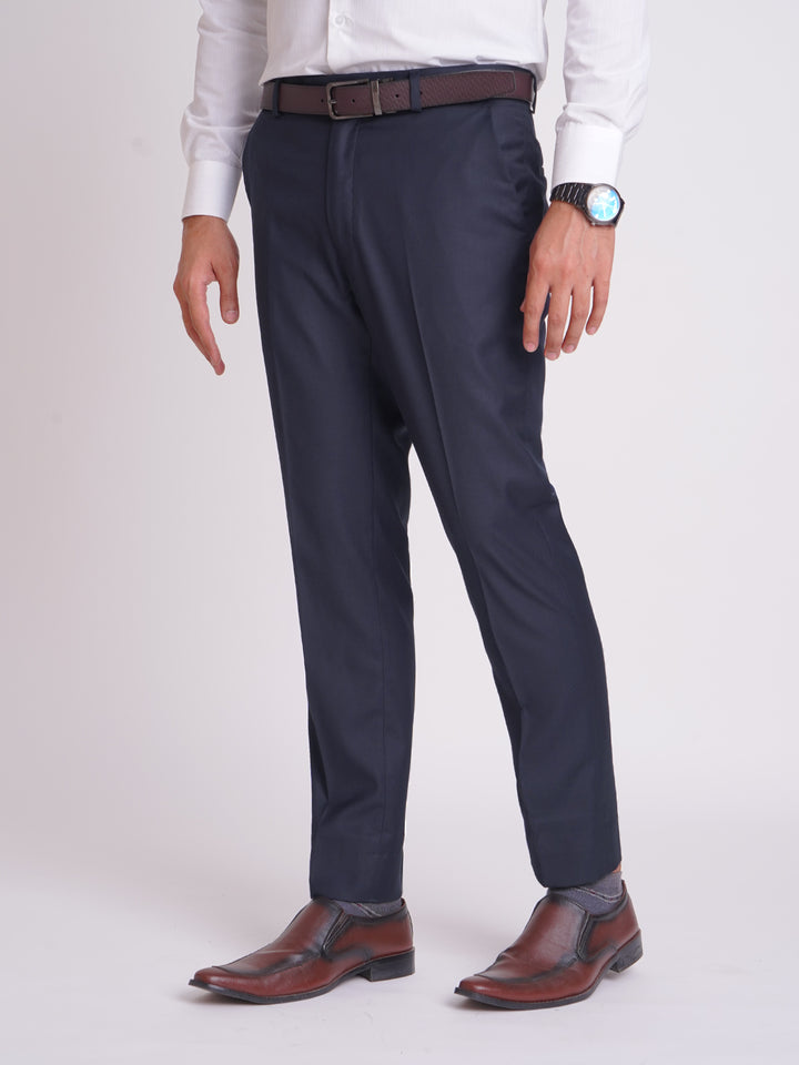 Royal Blue Self Executive Formal Dress Pant (FDT-184)